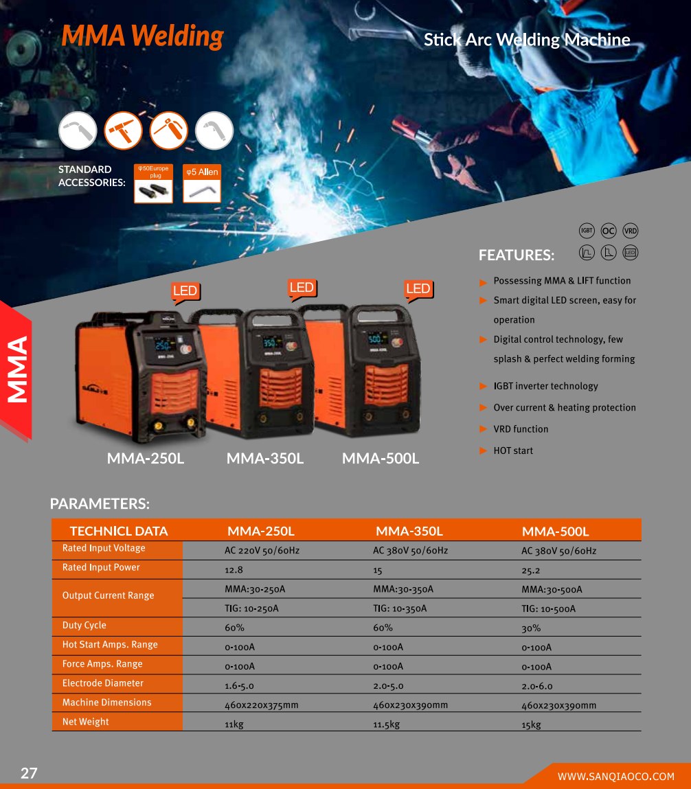 MMA Arc Welding Machine Series