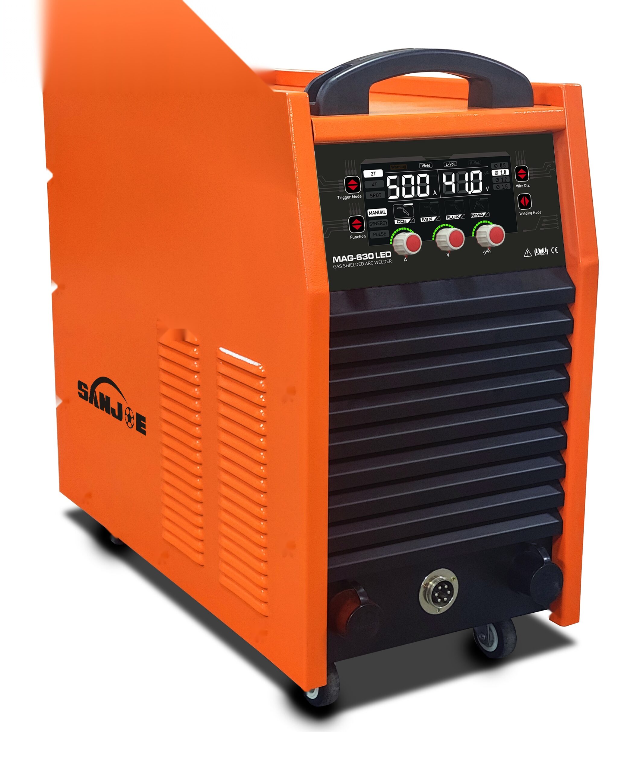 Compact and Powerful MIG Welder 24.7KVA Rated Input Power 605x310x595mm Machine Size