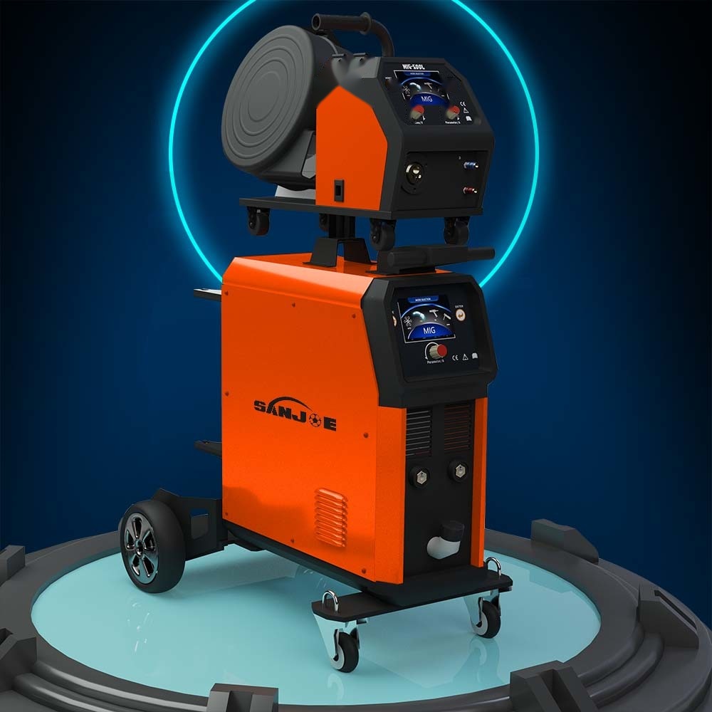 MIG500L Gmaw Welding Machine IGBT 500A 2 Screen LCD Display Welder