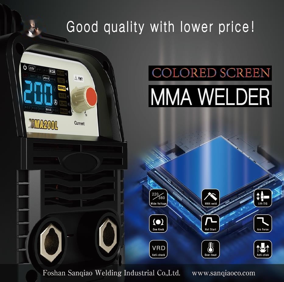 MMA250L LED Welding Machine IP21S Mini Inverter Over Heat Protection