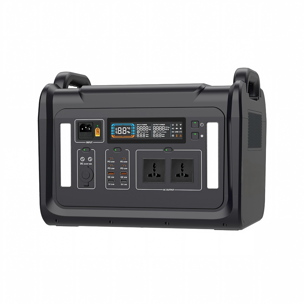 K2400 LiFePO4 Portable Station 2160Wh 2400W Pure Sine Wave UPS Solar Panel Generator MPPT 600W Fast Charge PD100W RV Jump
