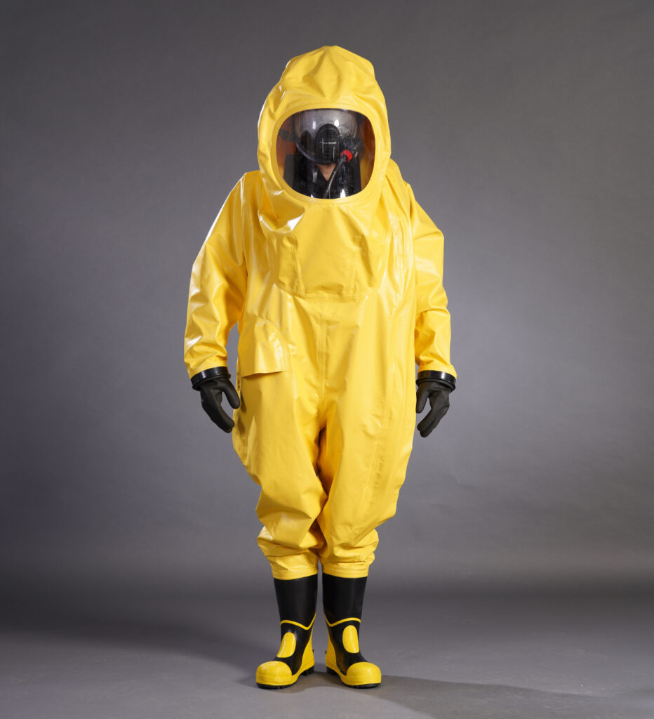 Standard Face Shield Firefighter's Level A Chemical Protective Suit RHF-IQA/W/WQ